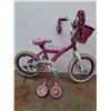 Image 1 : ** Pink Paw Patrol Childrens Bicycle w/Training Wheels - 14" Tires - Tires Need Air, As Is - CANNOT