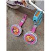 Image 4 : ** Pink Paw Patrol Childrens Bicycle w/Training Wheels - 14" Tires - Tires Need Air, As Is - CANNOT