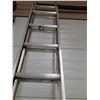 Image 4 : ** Eagle Brand Aluminum Ladder - 134" T (Adjustable Height) X 18" W - CANNOT SHIP