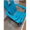 Image 3 : ** Plastic Adirondack Chair w/Cup Holder - CANNOT SHIP