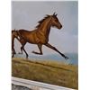 Image 3 : * "Flying Horses" Oil Painting in Wood Frame by Artist Barry Bill - 42.5" x 43" - CANNOT SHIP