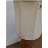 Image 4 : * Vintage Amber Glass & Metal End Table Lamp w/Shade - Works - 36" x 13" - CANNOT SHIP