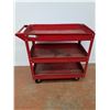 Image 1 : * Red Metal Rolling Shop/Garage Working Cart - 33" x 16" x 31" - CANNOT SHIP