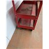 Image 2 : * Red Metal Rolling Shop/Garage Working Cart - 33" x 16" x 31" - CANNOT SHIP