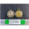 Image 1 : (2) Antique Swiss Pocket Watches - As Is