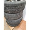 Image 7 : **(4) 225/60R17 Winter Tires on Steelies - Universal 5 Bolt 5x4 1/4, 5x4 1/2 - CANNOT SHIP
