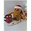 Image 2 : Christmas  Plush Decorations Snowman and Gingerbread Man  -  AS IS