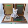 Image 1 : (4) Various Picture Frames and Christmas 12" Angel Lights Up