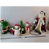 Image 1 : Christmas Decoration Lot  Plush/Snowglobe Decor And Plug In, NutCracker  -  AS IS