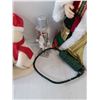Image 5 : Christmas Decoration Lot  Plush/Snowglobe Decor And Plug In, NutCracker  -  AS IS
