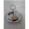 Image 5 : (2) Glass Dishes. (1) Tea Creamer, Cadbury Box, Stone Rock Egg