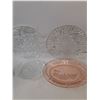 Image 2 : (4)Glass Dishes, (1) Tin Bowl,  And Womens Size 10 Pair of Boots
