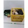 Image 1 : Grass Spreader Turf Maker, Milk Crate of Paint Hardware and Tools