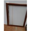 Image 2 : Wood Picture Frame 20" x 16" and Folding Basket Trolley Hand Truck, Cannot Ship