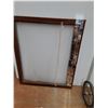 Image 3 : Wood Picture Frame 20" x 16" and Folding Basket Trolley Hand Truck, Cannot Ship