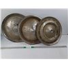 Image 1 : (3) Vintage Hubcaps Variously Worn Condition