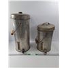 Image 1 : (2)Vintage Fluid Canisters With Dispensers And Lids, Cannot Ship