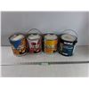 Image 1 : (3) Partial Cans of Latex Paint, Can of Alkyd Satin Enamel Finish As-Is Cannot Ship