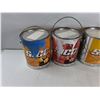 Image 2 : (3) Partial Cans of Latex Paint, Can of Alkyd Satin Enamel Finish As-Is Cannot Ship