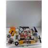 Image 1 : Index Measuring Tape, Carpet Holding Tape, (2) Richmond Sanding Blocks, Misc - As Is