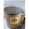 Image 2 : Round Container 15'', Assorted Candles, Garage Door Bottom, Misc - As Is CANNOT SHIP