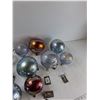 Image 5 : (10) Jim Marvin Bubblegum Glass Ornaments- As Is