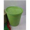 Image 2 : (2) Tupperware Plastic Containers and (5) Plastic Scrapers
