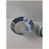 Image 2 : Ceramic Japanese Bowl, Porcelain Japanese Lady, Glass Aftershave Bell