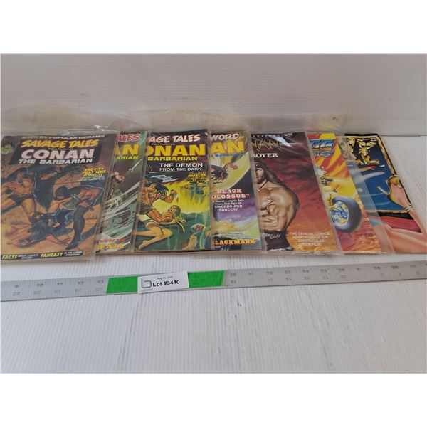 (6) Savage Comics (1) Heavy Metal Comics