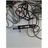 Image 4 : Lot of Vintage Microphone Equipment (2) Microphones, 18x13x6" Case Audio Jack Adapters, Misc