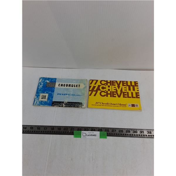 (2) Chevrolet Manuals, 1968, 1977 Chevelle