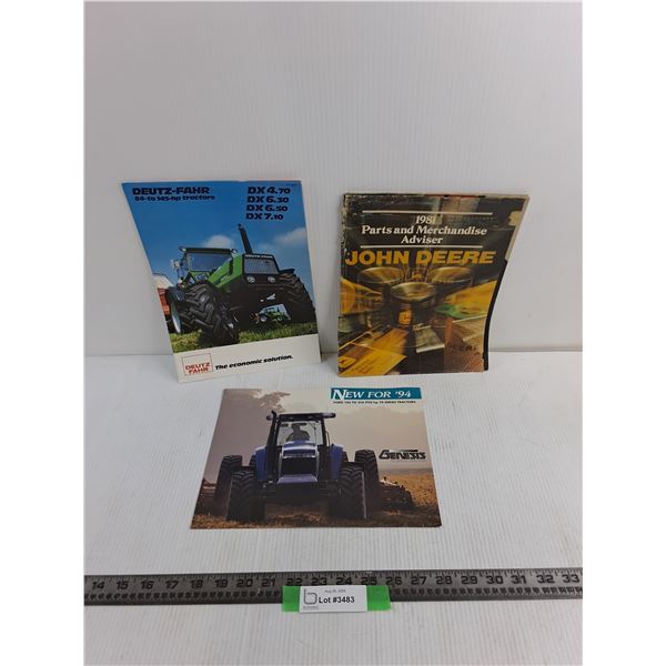 (3) Agricultural Tractor Magazines, Ford, John Deere, Deutz-Fahr