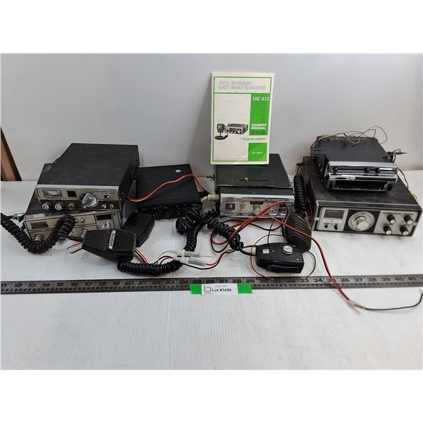 (4) Radio Transceivers, Realistic, Palomar, Mini S 8 Track Player As-Is