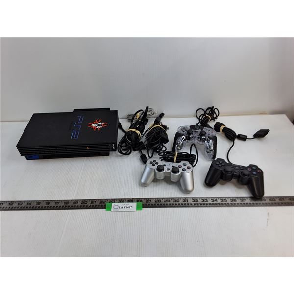 PS2 System AS-IS With (3) Controllers and Cables