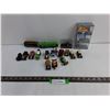 Image 1 : (13) 3″ Toy Vehicles, (2) 4″ Trains, NIB Car Clear Case