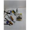 Image 2 : Lot of Various Tools, (2) 12″ Files, (2) Coping Saws, Misc