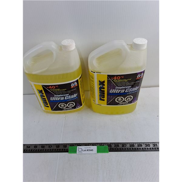 (2) 3.78L Rainx de-Icer Windshield Fluid CANNOT SHIP