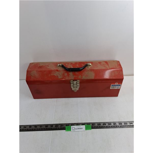 18x7″ Red Mastercraft Metal Tool Box