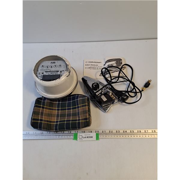 ABB Electricity Meter, Charlescraft Portable Iron
