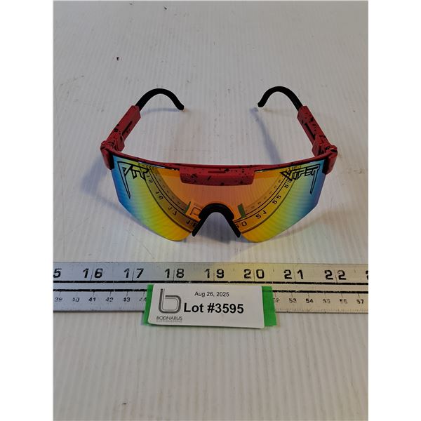 Pit Viper Red Sunglasses - Authenticity Not Guaranteed