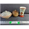 Image 1 : Pottery Lidded Bowls, Decorative Norge Vase
