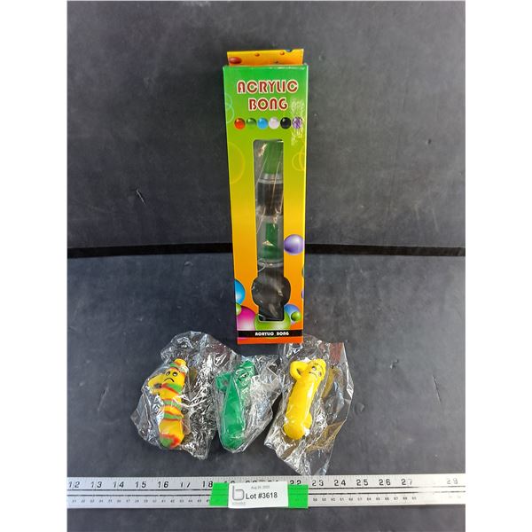 Acrylic & Silicone Bongs - New