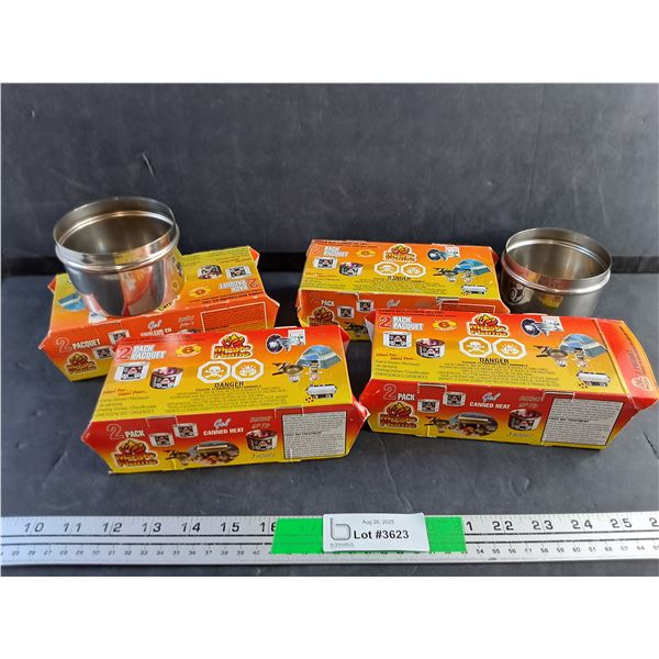 (4)  2 Pack Canned Heat and Stainless Steel Cups