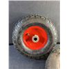 Image 4 : (2)  Pneumatic Wheels - 4.10/3.50 - 5