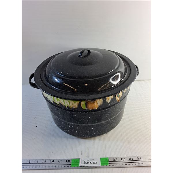 Enamel Can Well Home Canner with Lid, Pickup Preferred