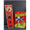 Image 2 : Free Air & Topps Baseball Metal Wall Signs 12" x 8"