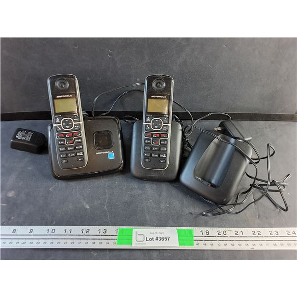 Motorola Phones with Charging Stations - As Is