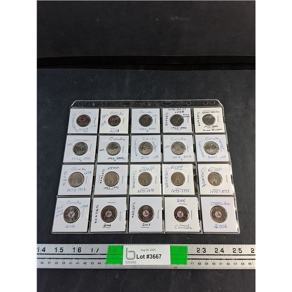 Various Canadian Collectors Coins