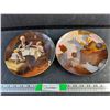Image 1 : (2) Painted Ceramic Plates by Norman Rockwell