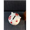 Image 3 : Ceramic & Wooden Coin Banks, Beaded Coin Wallet